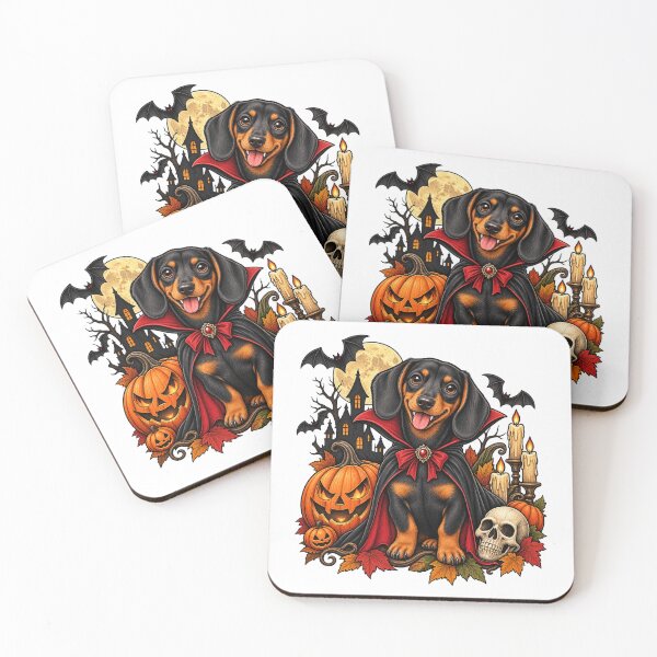 Item preview, Vampire Dachshund Halloween designed and sold by afr-saad.