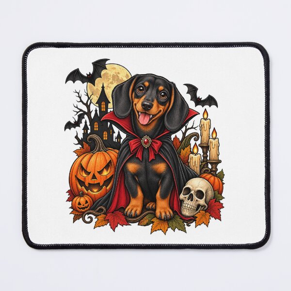 Item preview, Vampire Dachshund Halloween designed and sold by afr-saad.