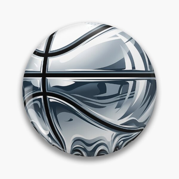 Item preview, Liquid Silver Chrome Basketball Drip designed and sold by DripCultureLab.