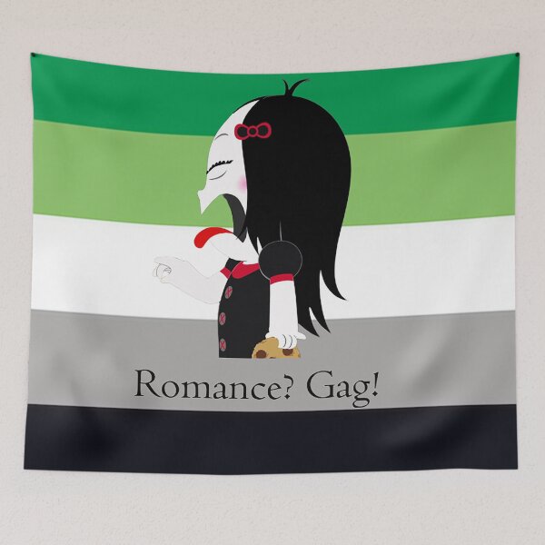 Item preview, Romance? Gag! (Aromantic) designed and sold by QueenAlicorn.