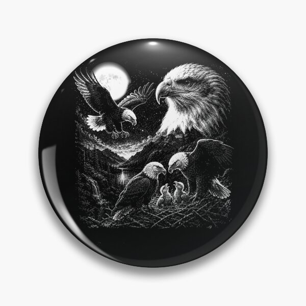 Item preview, Eagle Family Nature Wildlife Bird Watcher designed and sold by CharlieConon.