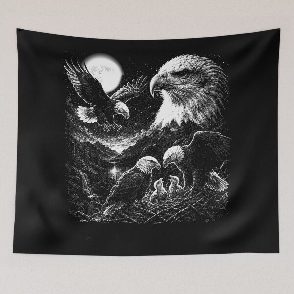 Item preview, Eagle Family Nature Wildlife Bird Watcher designed and sold by CharlieConon.