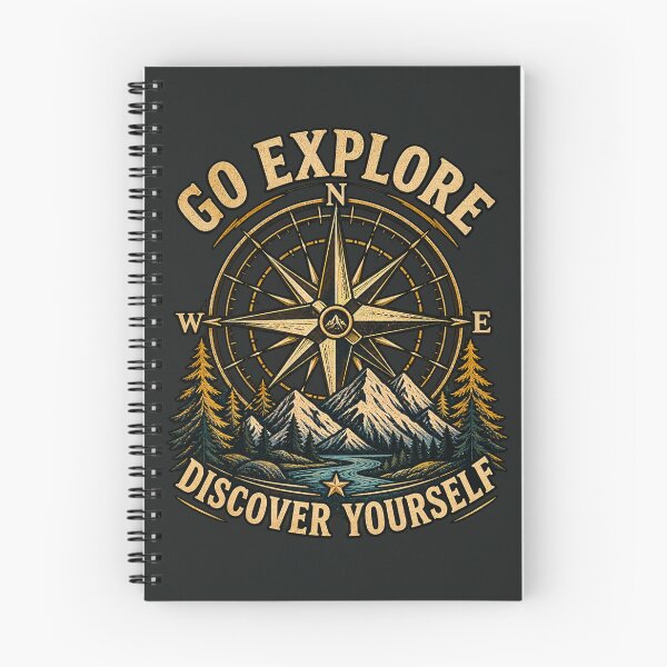 Item preview, Vintage Adventure Compass Mountain Explore — Discover Yourself designed and sold by FABIOLA1970.