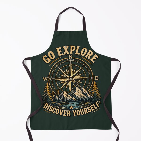 Item preview, Vintage Adventure Compass Mountain Explore — Discover Yourself designed and sold by FABIOLA1970.