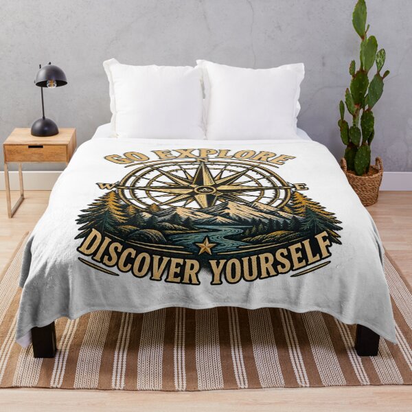 Item preview, Vintage Adventure Compass Mountain Explore — Discover Yourself designed and sold by FABIOLA1970.