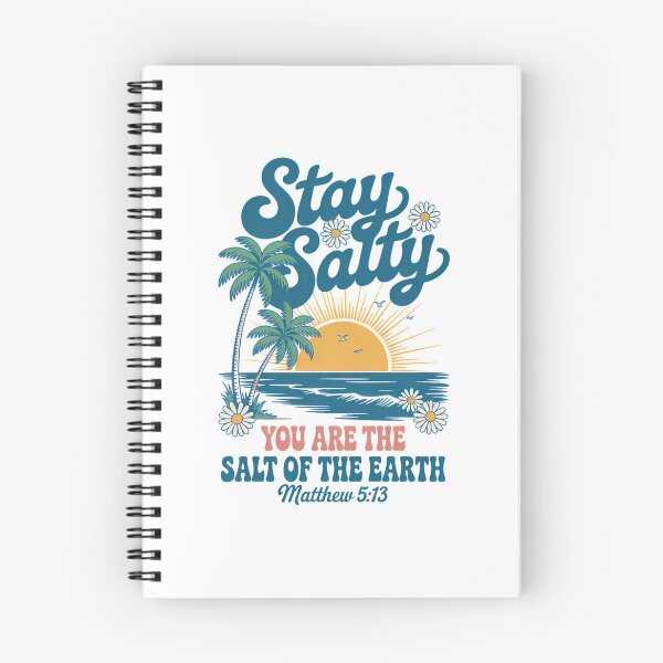 Artikelvorschau, Stay Salty Christian Beach Design Matthew 513 Bible Verse Summer Faith entworfen und verkauft von Ocea-nWhitlow.