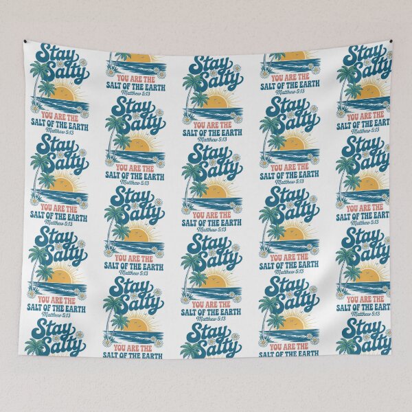 Item preview, Stay Salty Christian Beach Design  Matthew 513 Bible Verse Summer Faith designed and sold by Ocea-nWhitlow.
