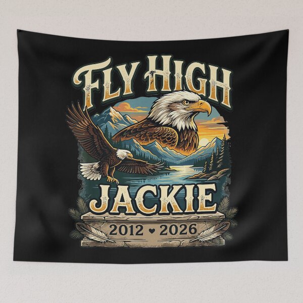 Item preview, Fly High Jackie In Loving Memory Eagle Remembrance 2012 2026 designed and sold by CharlieConon.
