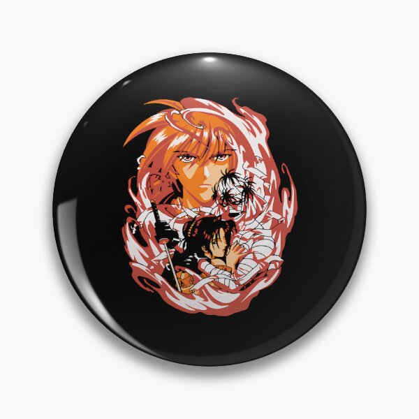 Item preview, Kenshin Himura Flame Aura Character Collage designed and sold by GailGrant.