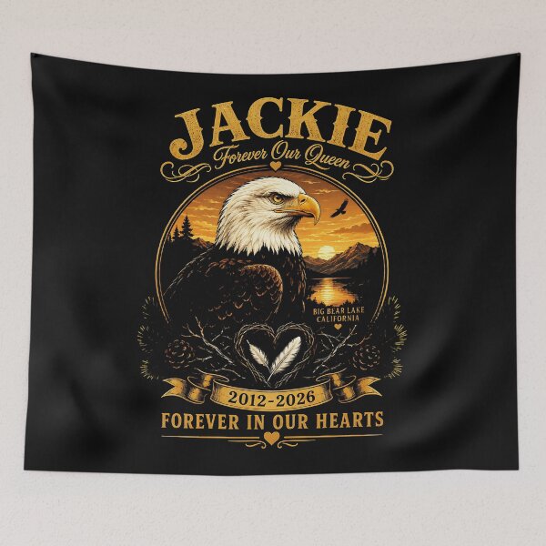 Item preview, Jackie Forever Our Queen Memorial In Loving Memory Forever In Our Hearts Tribute designed and sold by CharlieConon.