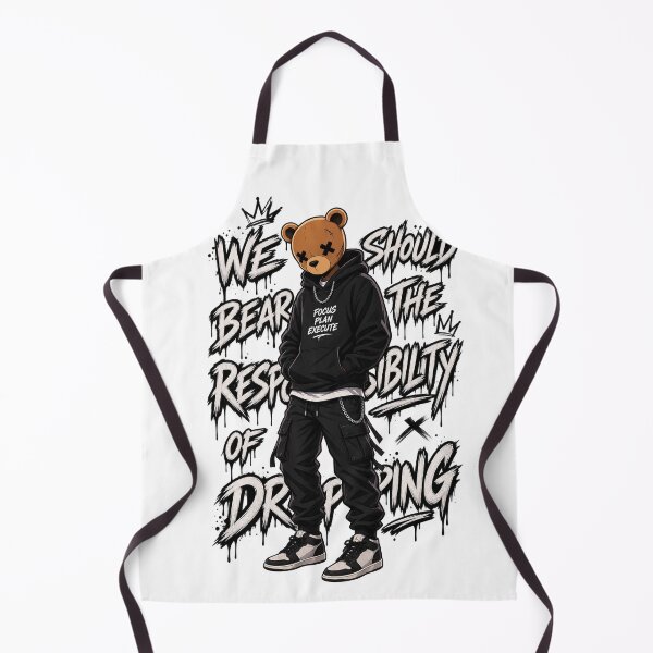 Item preview, Drippy Bear Streetwear Cartoon Design designed and sold by Giftthegifted.