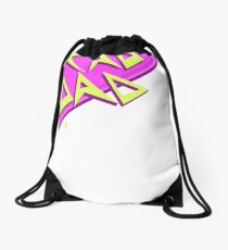 Rad Dad- Pink Drawstring Bag