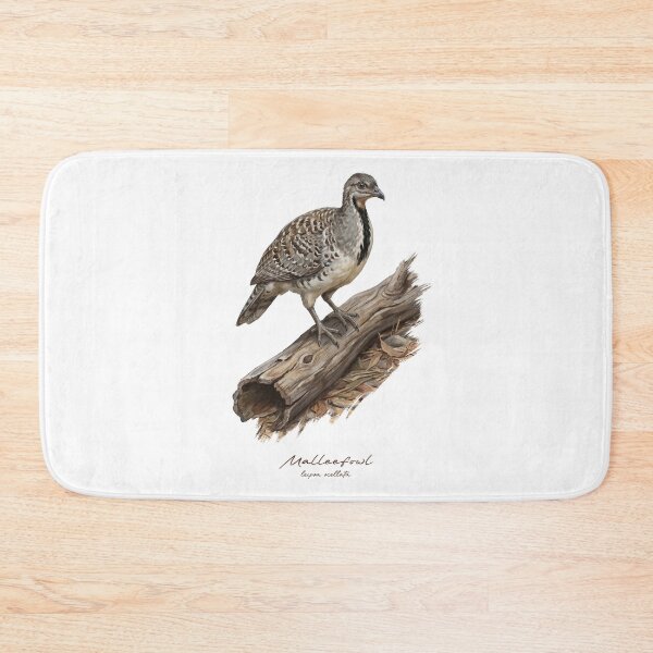 Item preview, Malleefowl on Wooden Log Bird Illustration designed and sold by Takeda-art.