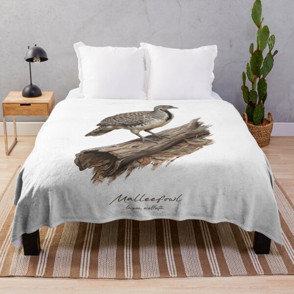 Item preview, Malleefowl on Wooden Log Bird Illustration designed and sold by Takeda-art.