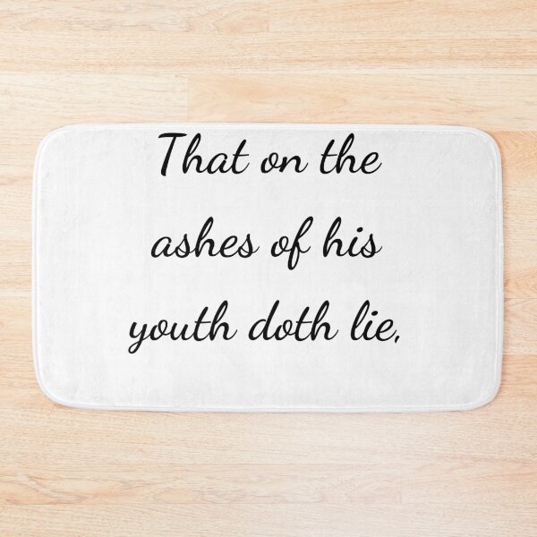 Item preview, “That on the ashes of his youth doth lie,” - handwriting black designed and sold by ariksworld.