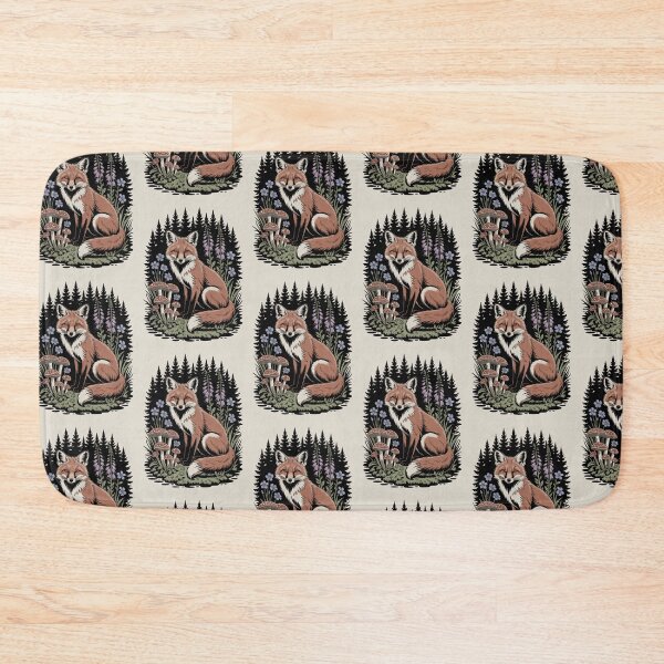Item preview, Red Fox in Enchanted Forest Illustration designed and sold by NuvoraNest.
