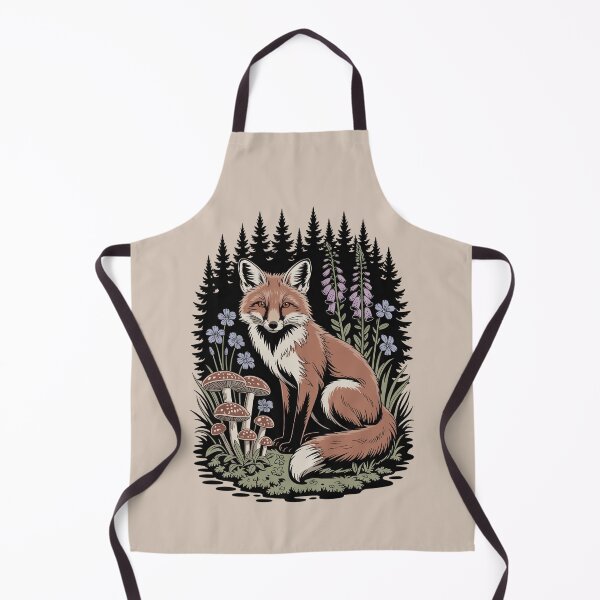 Item preview, Red Fox in Enchanted Forest Illustration designed and sold by NuvoraNest.