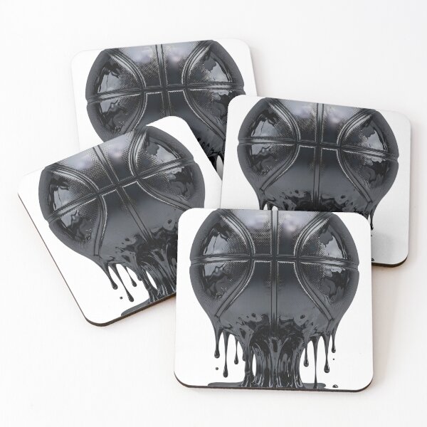 Item preview, Stealth Black Chrome Melting Basketball designed and sold by DripCultureLab.
