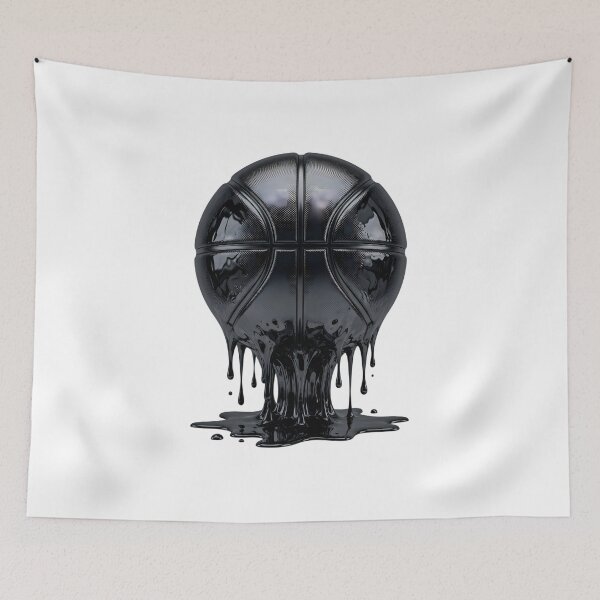Item preview, Stealth Black Chrome Melting Basketball designed and sold by DripCultureLab.