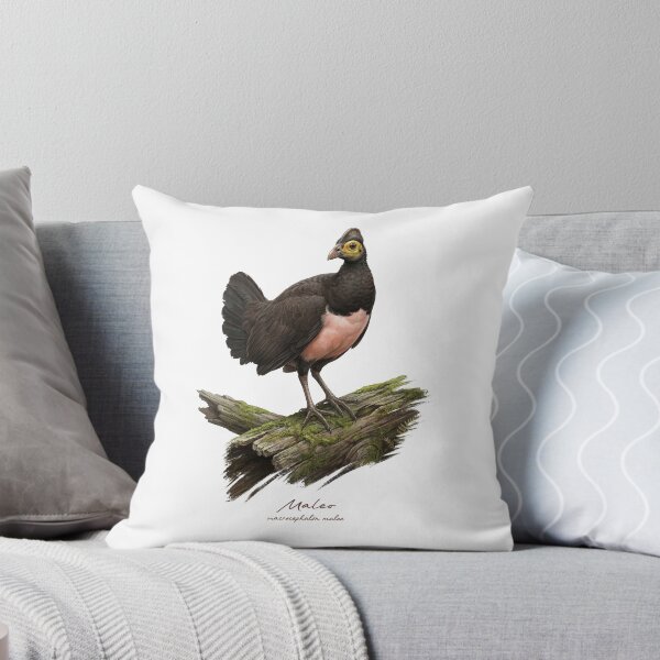 Item preview, Maleo on Mossy Wood Log Bird Illustration designed and sold by Takeda-art.