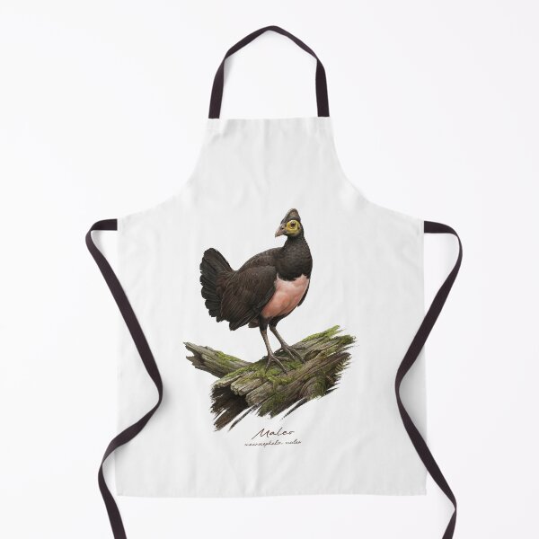 Item preview, Maleo on Mossy Wood Log Bird Illustration designed and sold by Takeda-art.