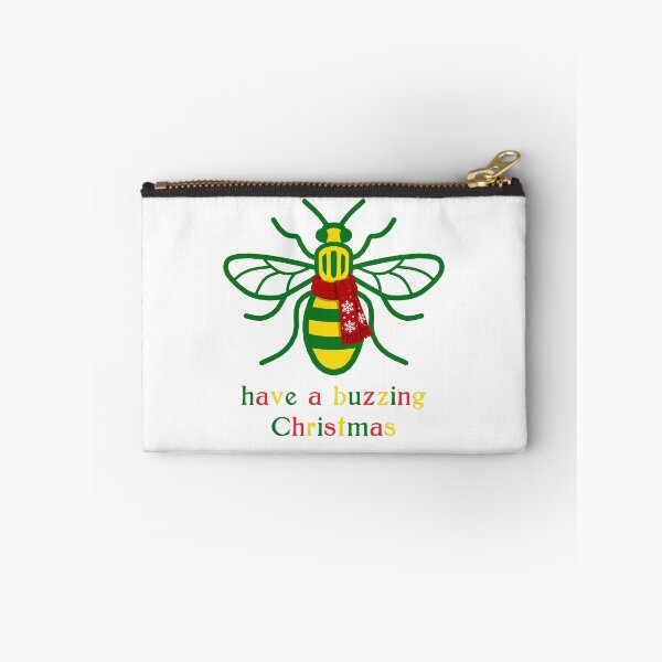 Item preview, Manchester Worker Bee buzzing Christmas green-yellow-red designed and sold by bravoalpha.
