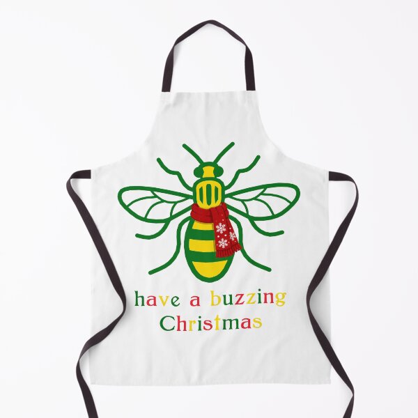 Item preview, Manchester Worker Bee buzzing Christmas green-yellow-red designed and sold by bravoalpha.
