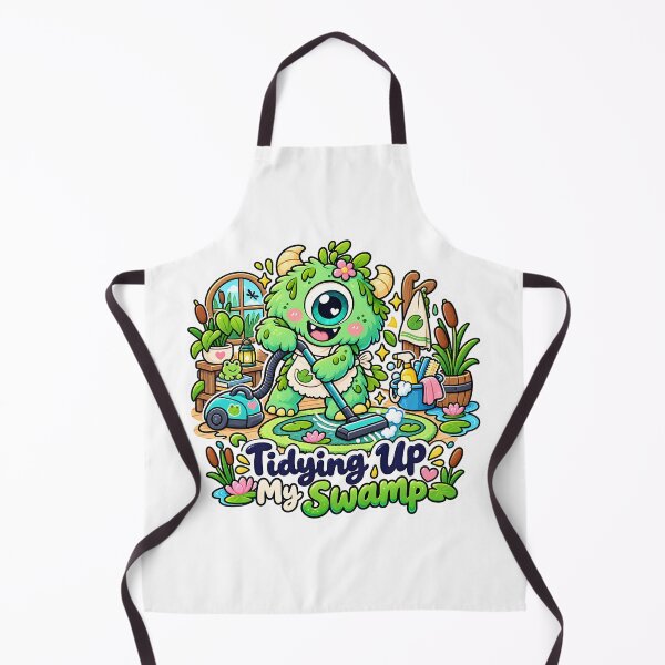Item preview, Vacuuming Swamp Monster designed and sold by Thai Vibe Studio.