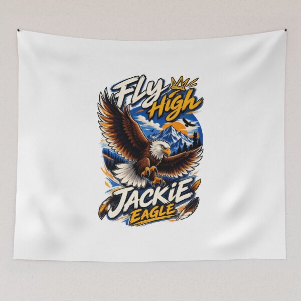 Item preview, Fly High Jackie Eagle T-Shirt – Bold Eagle Graphic Tee for Bird & Nature Lovers designed and sold by Artimax-Studio.