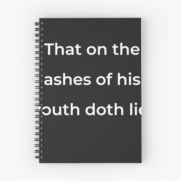 Item preview, “That on the ashes of his youth doth lie,” - print white designed and sold by ariksworld.