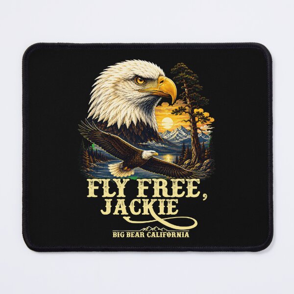 Item preview, Fly Free, Jackie Big Bear California Eagle Wildlife Nature designed and sold by CharlieConon.