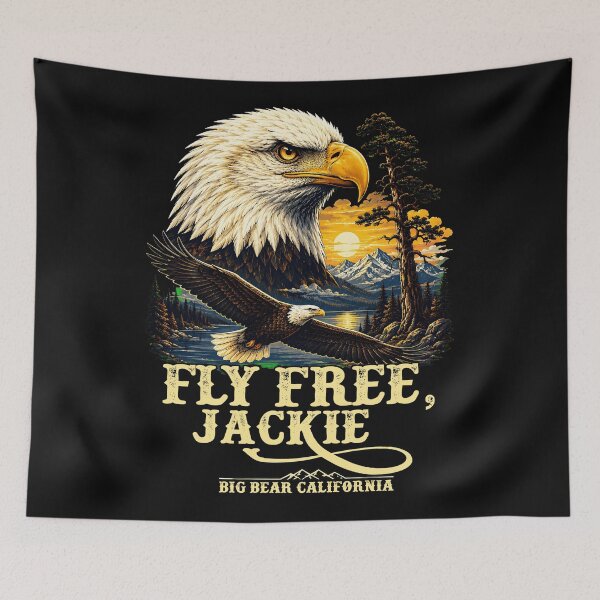 Item preview, Fly Free, Jackie Big Bear California Eagle Wildlife Nature designed and sold by CharlieConon.