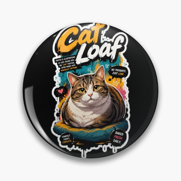 Item preview, Loaf Cat Bread Kitty Cute Lover Bakery Humor Relaxed Sitting Baking Domestic Funny Graphic Pun Design  designed and sold by DUMEJE.