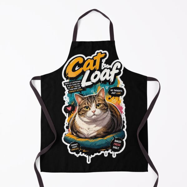 Item preview, Loaf Cat Bread Kitty Cute Lover Bakery Humor Relaxed Sitting Baking Domestic Funny Graphic Pun Design designed and sold by DUMEJE.