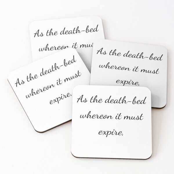 Item preview, “As the death-bed whereon it must expire,” - handwriting black designed and sold by ariksworld.