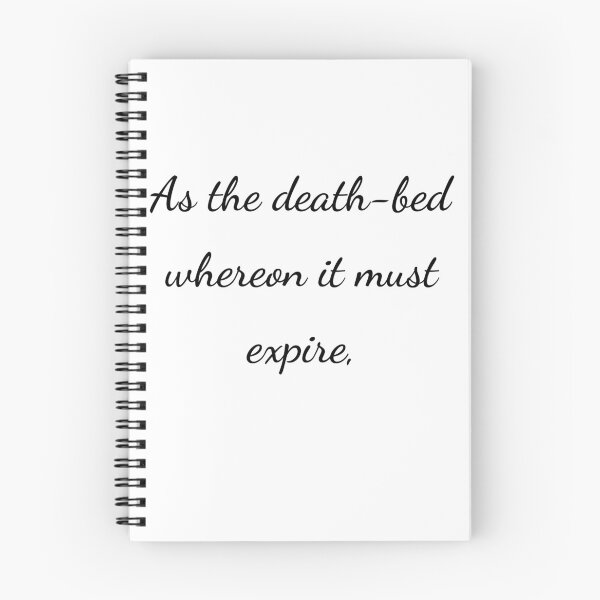 Item preview, “As the death-bed whereon it must expire,” - handwriting black designed and sold by ariksworld.