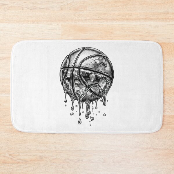 Item preview, Textured Silver Chrome Liquid Basketball designed and sold by DripCultureLab.