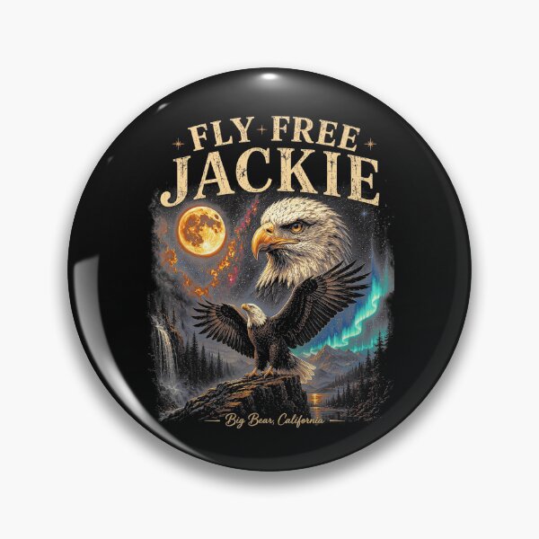 Item preview, Fly Free Jackie Eagle Wildlife Big Bear California Nature designed and sold by CharlieConon.