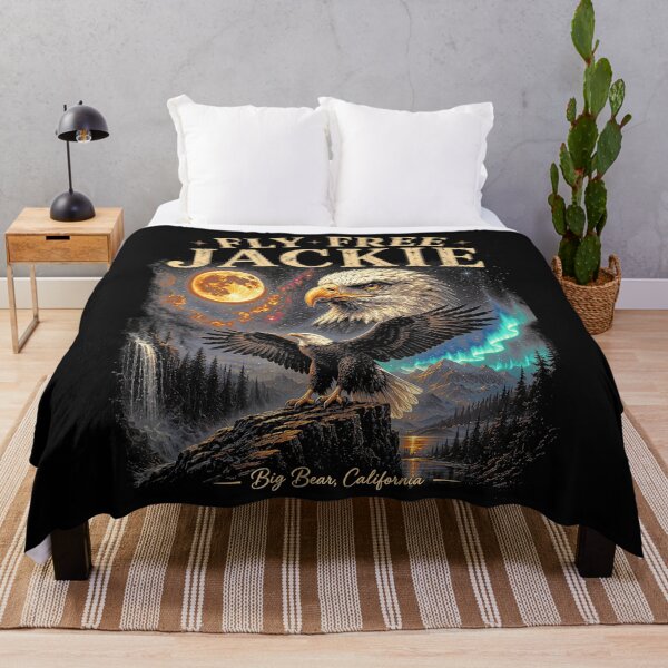 Item preview, Fly Free Jackie Eagle Wildlife Big Bear California Nature designed and sold by CharlieConon.