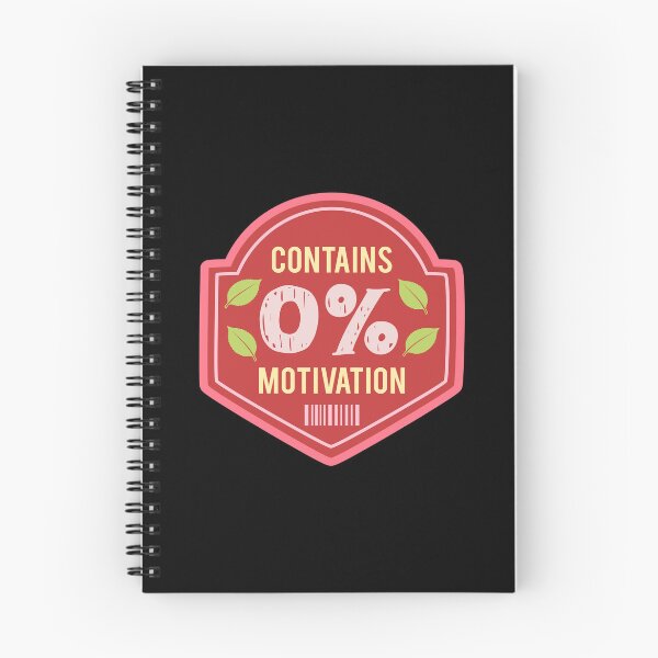 Item preview, Contains 0 Percent Motivation Funny Retro Label designed and sold by LinaValearte.