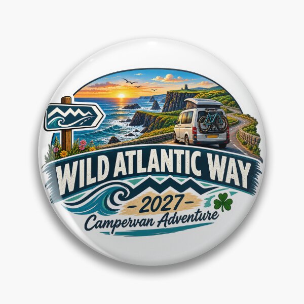 Item preview, Campervan Ireland Atlantic Way 2027 designed and sold by REAL IRISH GIFTS.