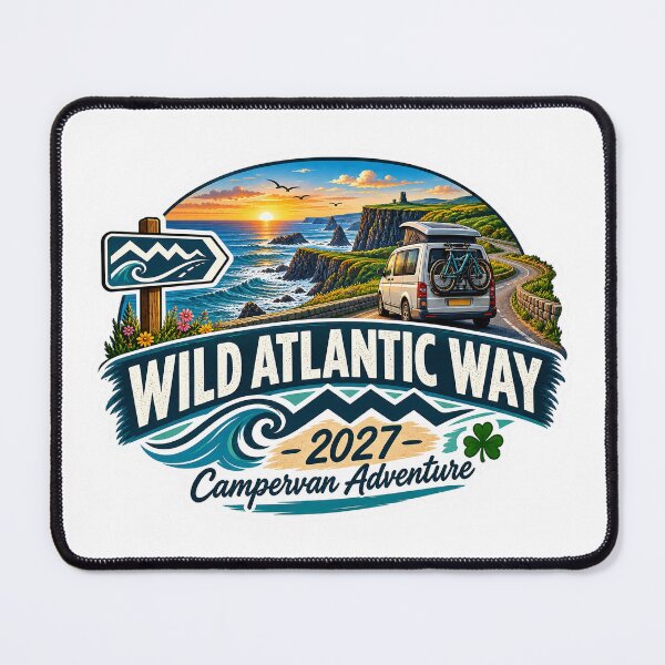 Item preview, Campervan Ireland Atlantic Way 2027 designed and sold by REAL IRISH GIFTS.
