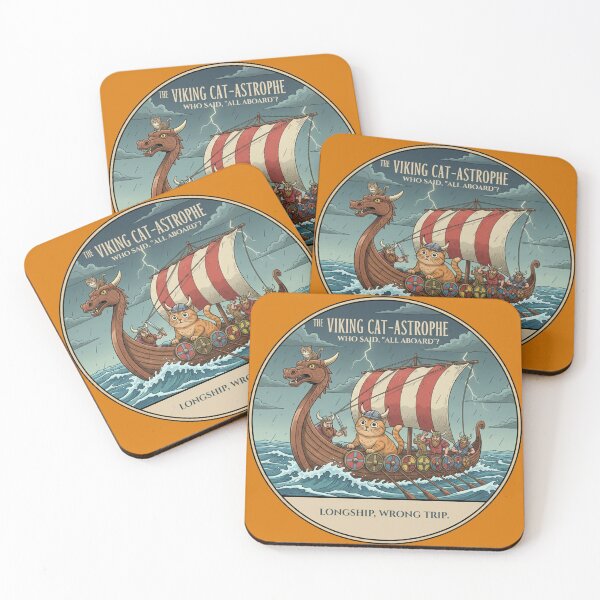 Item preview, The Viking Cat-Astrophe: Longship, Wrong Trip designed and sold by codex antique.