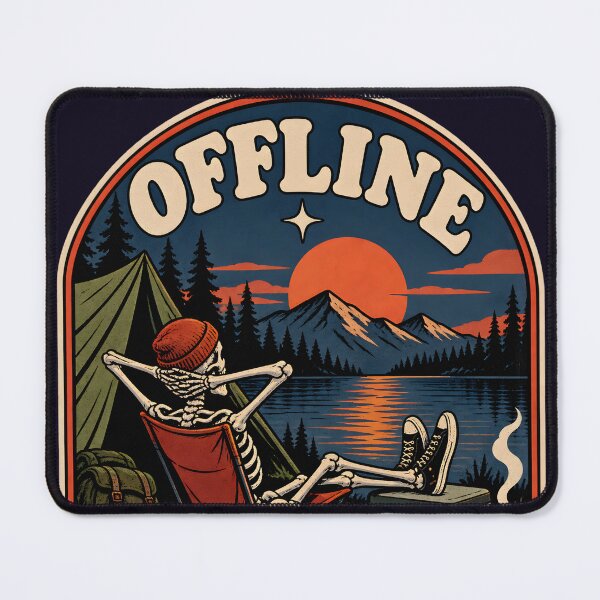 Item preview, Offline Skeleton Camping designed and sold by Peac7e.