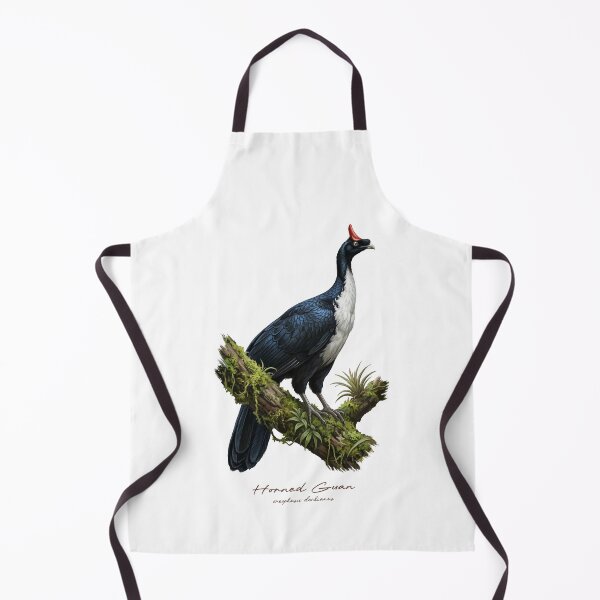 Item preview, Horned Guan on Mossy Tree Bird Illustration designed and sold by Takeda-art.