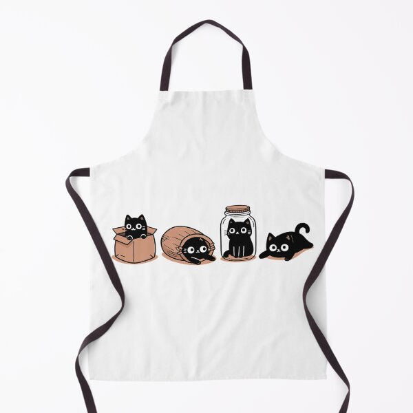 Item preview, Black Cat Cute Kitty with Yarn Box and Jar Cozy Cat Lover Gift designed and sold by Thread&Fable.