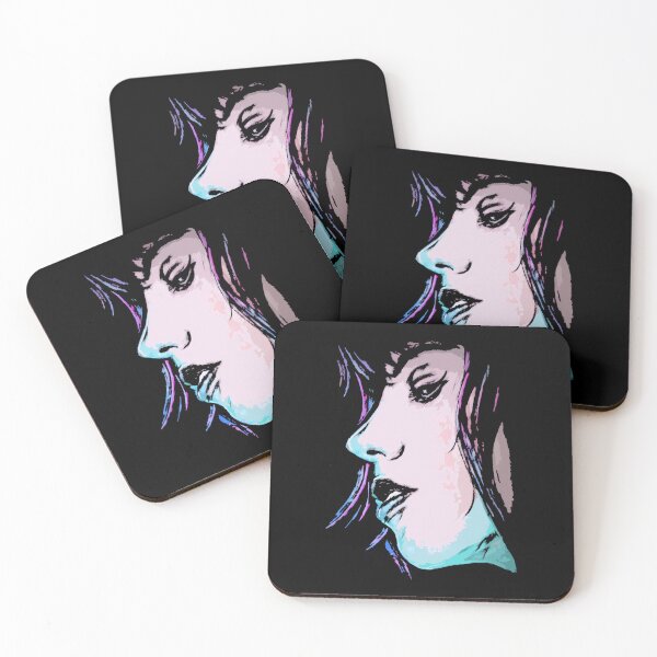 Item preview, Major Motoko Kusanagi Neon Profile Close-Up designed and sold by ElizaMedhurst.