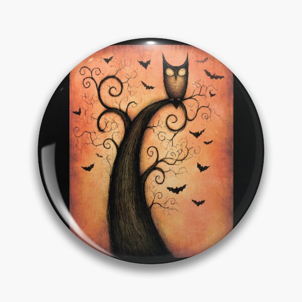 Item preview, Owl in a tree. Halloween. designed and sold by MagelliShop.