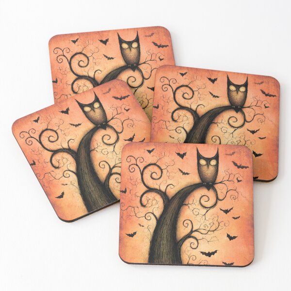 Item preview, Owl in a tree. Halloween. designed and sold by MagelliShop.