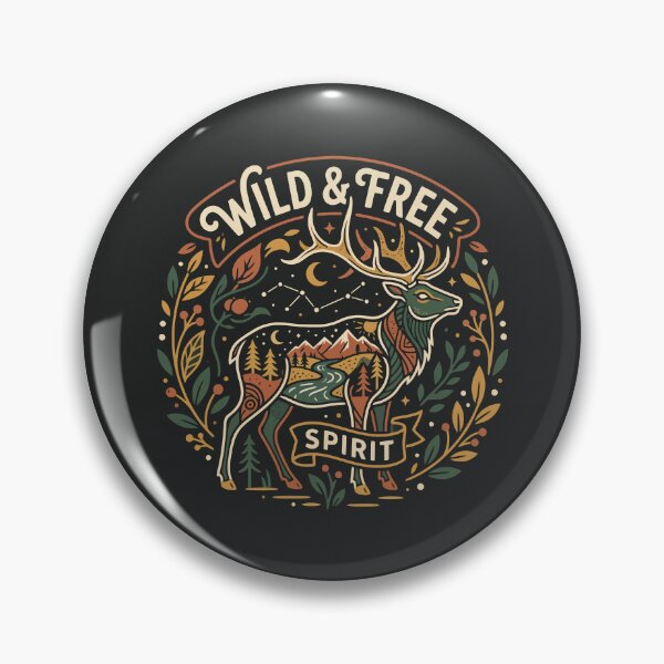 Item preview, Wild And Free Spirit Majestic Stag Mountain Landscape designed and sold by Amir Faysal.